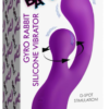 Vibrador de Silicona Gyro Rabbit con Rotación Morado