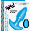Plug Anal Vibratorio con Empuje Thrusting  y Control Remoto Blue Bang!