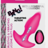 Plug Anal Vibratorio con Empuje Thrusting y Control Remoto Pink Bang!