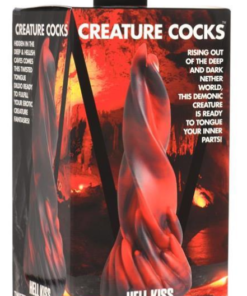 Dildo Lenguas Torcidas Hell Kiss Twisted Tongues Rojo y Negro Creature Cocks
