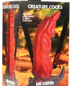 Dildo de Cola de Escorpión Fantasy King Scorpion Rojo Creature Cocks