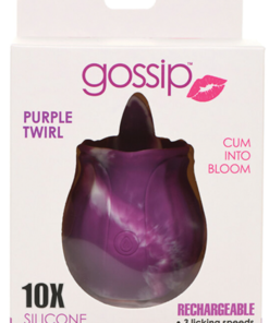 Succionador y Lamedor de Clítoris tipo Rosa Purple Twirl 10 Funciones Gossip