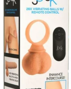 Anillo Vibrador con mini Testículos Realistas y Control Remoto Jock 35mm Curve