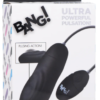 BG 7X Pulsing Rechargeable Silicone Bullet - Black