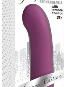 Vibrador de Punto G de Silicona con Control Remoto Violeta Gossip 21X