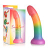 Dildo Fálico Arcoíris con Glitter 20cm Simply Sweet