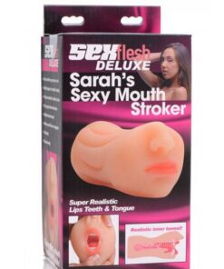 Masturbador Manual Sarah's Sexy Mouth Stroker SexFlesh Deluxe 14cm
