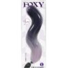 Foxy, Silicone Fox Tail, Butt Plug, Purple Gradient