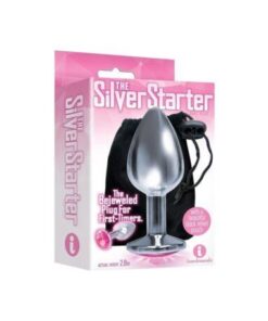 Plug Anal Metálico Plata Joya Rosa The Silver Starter 8cm The 9's