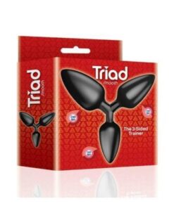 Entrenador Anal de 3 Lados Triad Smooth Negro The 9's Booty Calls