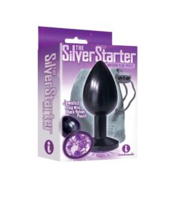 Plug Anal Metálico Negro Joya Violeta The Silver Starter 8cm The 9's