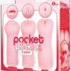 Kit Masturbadores Pocket Pink Mini Trio 3 pzs The 9's