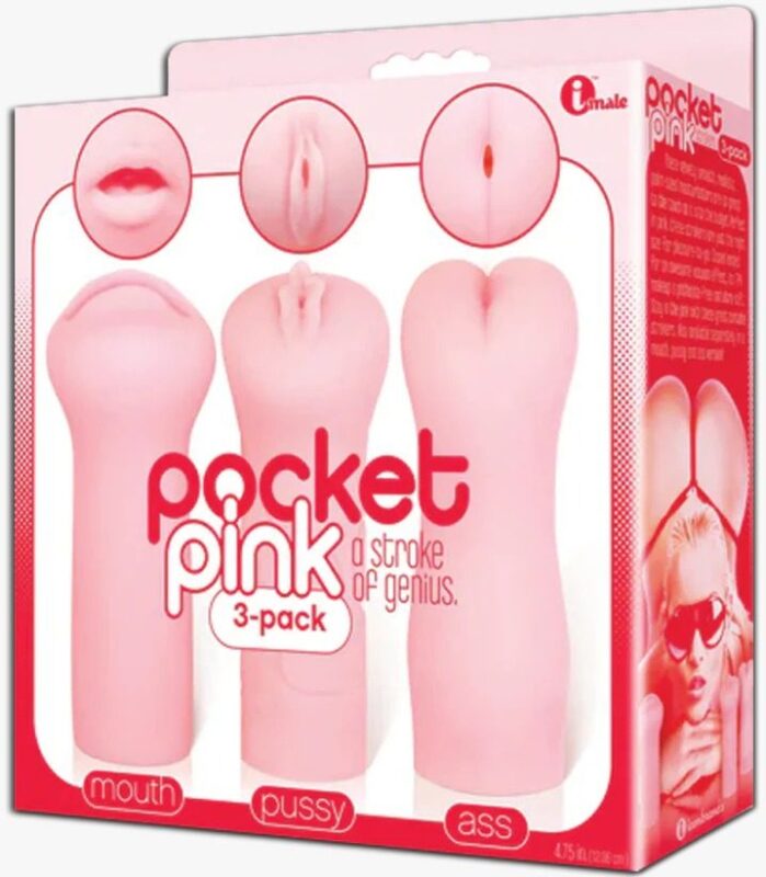Kit Masturbadores Pocket Pink Mini Trio 3 pzs The 9's