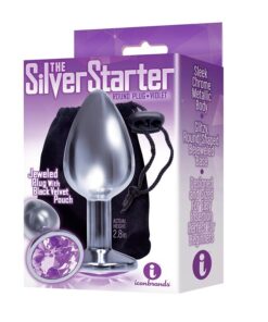 Plug Anal Metálico Plata Joya Violeta The Silver Starter 8cm The 9's