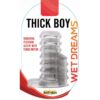 Funda para Pene / Dildo Vibrante Transparente Thick Boy Wet Dreams
