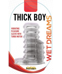 Funda para Pene / Dildo Vibrante Transparente Thick Boy Wet Dreams