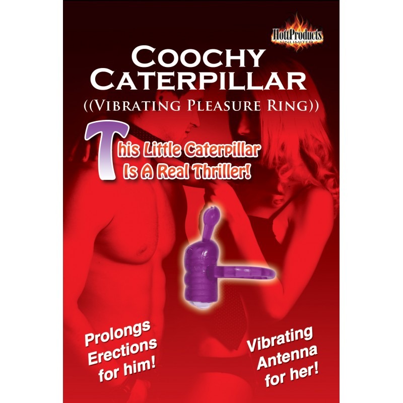 Anillo Vibrador Coochy Caterpillar Magenta Hott Products