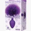 The 9's, Cottontails, Silicone Bunny Tail Butt Plug, Purple