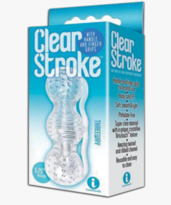 Masturbador Manual Transparente Clear Stroke Threeway 15cm The 9's