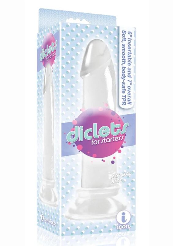 Dildo Realista Transparente Diclets 18cm The 9's