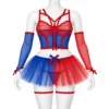Disfraz Harley Quinn Tutu — vista frontal en maniquí