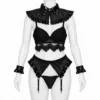 Disfraz Merlina Gótica — vista frontal en maniquí