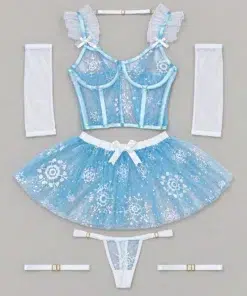 Disfraz Princesa Elsa Sexy Frozen Mod Eliza — prendas y accesorios incluidos