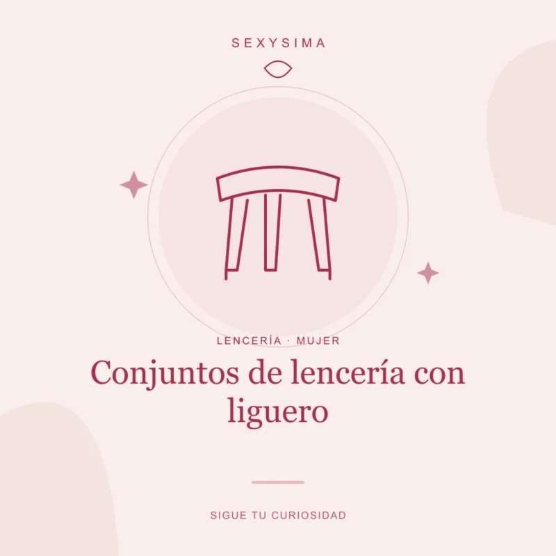 Conjuntos de lencería con liguero